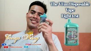 The Vfun Disposable Vape unboxing and light testing