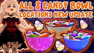 ALL 8 Candy Bowl Locations In The New EVENINGFALL Halloween Update Royale High