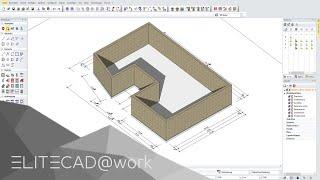 ELITECAD@work - Erstellung bemaßter Baukörper