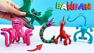 Garten of Banban Фигурки новых Боссов лепим из пластилина Детский Сад Банбан 4 ▶ Лепка ОК