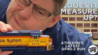 Worth the Money? Can the Latest HO Scale Athearn GP40-2 Impress Me?