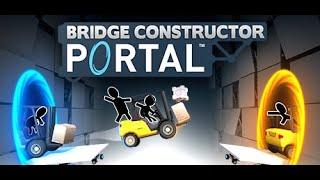 Bridge Constructor Portal Level 8 Gameplay