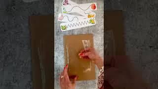 Salad  container DIY laminating ️tracing   Hack #kidsactivitiesathome  #montessori #homeschool