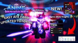 "New" Easy Updated Version To AFK Farm Igris Legend Stage With Macro In Anime Vanguards