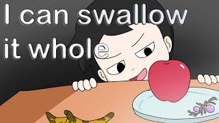 Markiplier swallow food whole Distractible animated