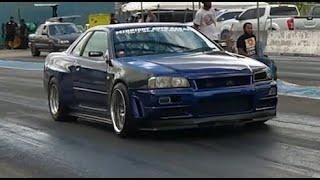 Nicholas RB Skyline R34 @ Moore Mafia Drag Racing Finals 2024