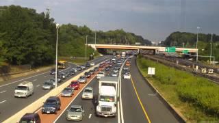 USA, Washington DC, Traffic jam