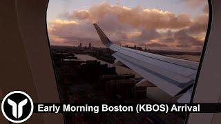 [MSFS] Beautiful Early Morning Approach into Boston (KBOS) | MrYorkiesWorld