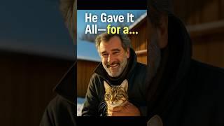 Homeless Man’s Kindness to a Freezing Kitten Changed Everything  #animalrescue #PawsitiveTales
