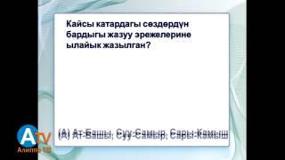 Кыргыз тилинин практикалык грамматикасы. Орфография жана пунктуация. Жалпы маалымат.