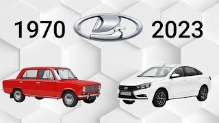 Эволюция LADA с 1970 года по 2023 год