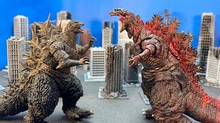 Godzilla Minus One vs Shin Godzilla | ゴジラ vs ゴジラ EPIC STOP MOTION BATTLE!