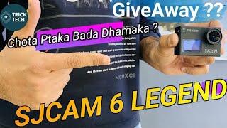 SJCAM 6 Legend Unboxing & Quick Review Best For Vlog On Cheap Price ? Boom GiveAway Tech With Neyush