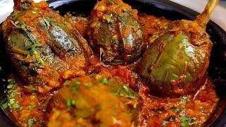 राजस्थानी देसी बैंगन भरवां/Brinjal/Eggplant Recipe /Stuffed Baingan Masala Curry