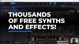 Get Thousands of FREE Synths and Effects for Studio One 6!... And Good Ones Too!