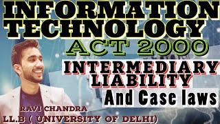 Information Technology Act 2000 ! INTERMEDIARY LIABILITY ! SAMARTHYA IAS ! #law  #llb #judiciary