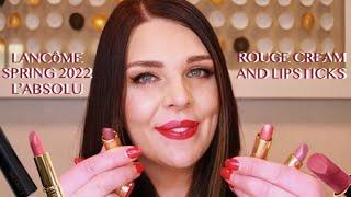 NEW Lancome Spring 2022 L'Absolu Lipstick Collection Review