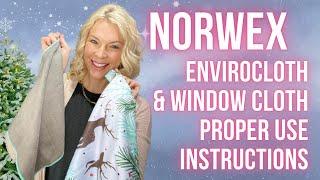 Norwex Minute with Amy - How to properly use the Envirocloth & Window Cloth together