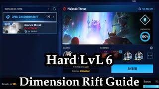 Dimension Rift Guide !!! LVL 6 !!! Best Team and How to Win