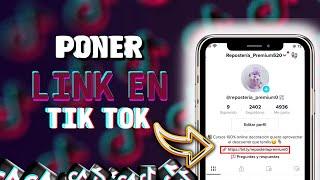  Como PONER un  LINK en  TIK TOK 2023