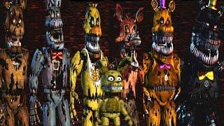 Five Nights at Freddy's 4 All Animatronics | Secret Nightmare Animatronic