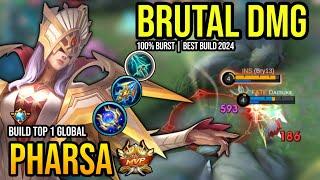 PHARSA BEST BUILD 2024 | BUILD TOP GLOBAL PHARSA GAMEPLAY | MOBILE LEGENDS