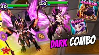 INCREDIBLE DARK COMBO. Thebae and Craka in Summoners War