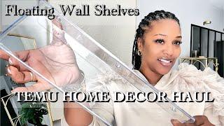 TEMU HOME DECOR | Bedroom Makeover On A Budget | Floating Wall Shelves