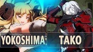 GBVSR:Yokoshima (Anila) Vs Tako (Siegfried)| High Level Gameplay.