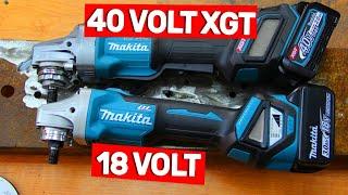 В чем разница? Болгарка Makita на 40 вольт и обычная 18 вольтовая