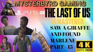 The Last of Us 1 Remastered (SAW A GIRAFFE AND FOUND MARLENE) Part 15 (PS5 PRO) (4K 60FPS HDR)