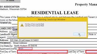 How to validate Form fields before print the PDF Form.