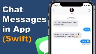 Chat Messages in App (Swift 5) Xcode 11 - iOS