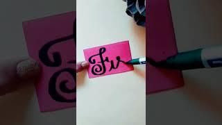 Fis-name in cursive writing |comment ur cute name#shorts