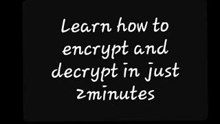 Encryption and Decryption || using termux-android