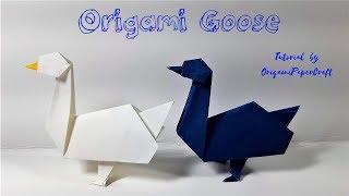 How to make Origami Goose - John Montroll (HD)