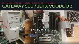 Part 1   Gateway 500, 3dfx Voodoo 3 3000 tear down, cleanup, and testing