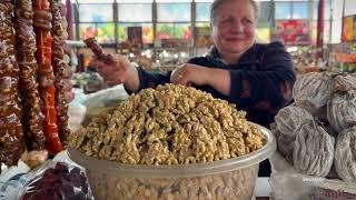 Traditional Armenian Market tour food tasting, dry fruits, Lavash breads and more-Yerevan, Armenia