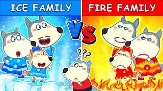  LIVE: Wolfoo and Ice Vs Fire Family - Wolfoo Family Stories for Kids