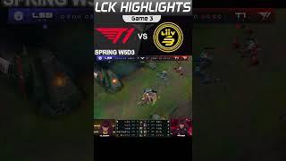 League of Legends LCK Season Spring 2023 T1 vs LSB FAKER VS CLOZER Highlight #shorts