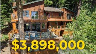 Inside a $3,898,000 private LAKE TAHOE mountain home with amazing VIEWS