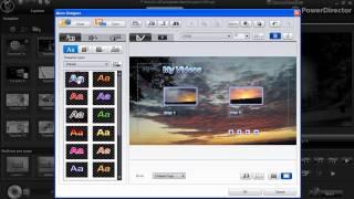 CyberLink PowerDirector 7 - Menu Designer