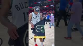 PJ Tucker And Thanisis Antetokounmpo Extremely Hyped After Beating Hawks! #shorts #nba #NBA