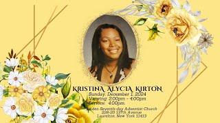 LIfe Celebration of Kristina Alycia Kirton