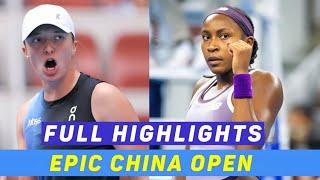 Iga Swiatek Vs Coco Gauff  • Epic China Open Explosive Tennis | China Open Tennis Elbow Gameplay