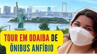 Tour embaixo da Rainbow Bridge de Kaba Bus em Odaiba