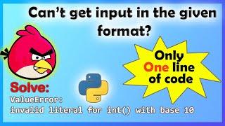 Can't get input in python? | Space Separated values as input | Python Programming | Pycharm pro