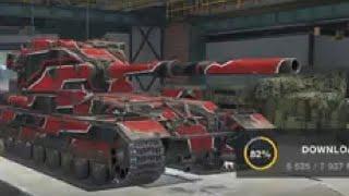 WOT blitz android United kingdom destroyer tank FV215b 183 with 183mm Cannon 100%