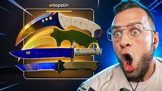  TOPSKIN ВЫБИЛ 4 НОЖА в КС ГО - ЭТО НАДО ВИДЕТЬ в КС ГО - TOPSKIN ПРОМОКОД