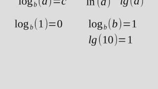 Логарифм. Определение и свойства.